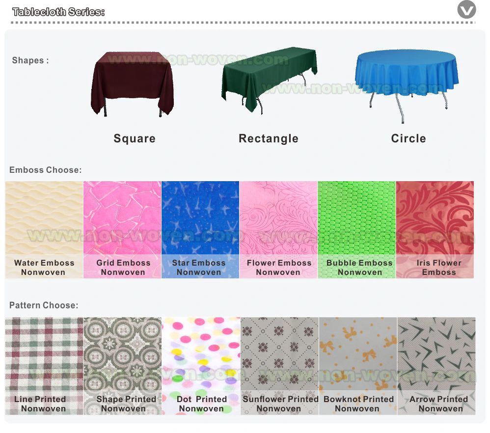 Biodegradable Disposale Non Woven Table Clothes